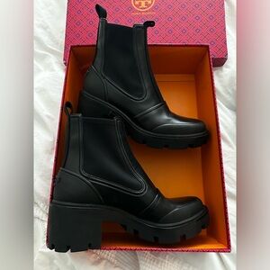Tory Burch Lug shoe boot black new with box size 11 women’s